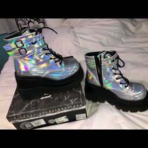 Demonia Technopagan Platform Boots